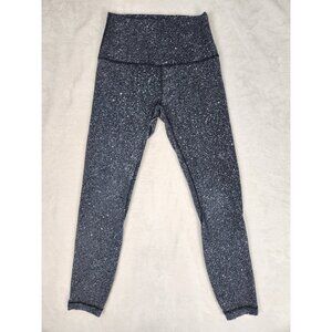 Lululemon Women's Align Luminesce Splatter Ice Grey Black Legging 25” Size 4‎